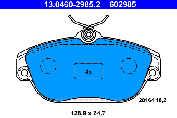 Placute frana ATE 13.0460-2985.2