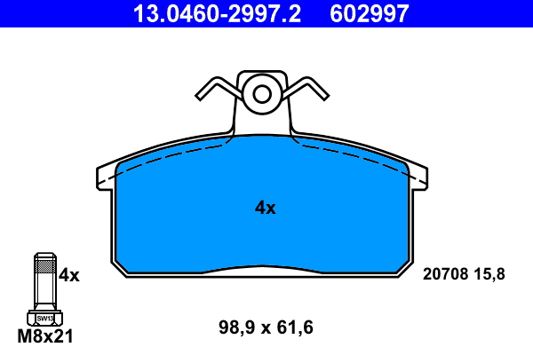 Placute frana ATE 13.0460-2997.2