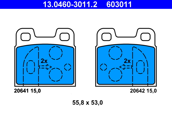 Placute frana ATE 13.0460-3011.2