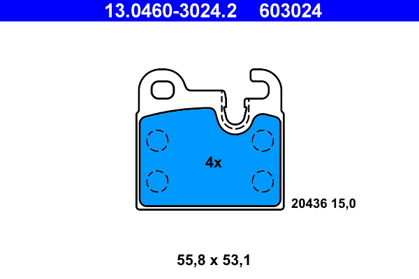 Placute frana ATE 13.0460-3024.2
