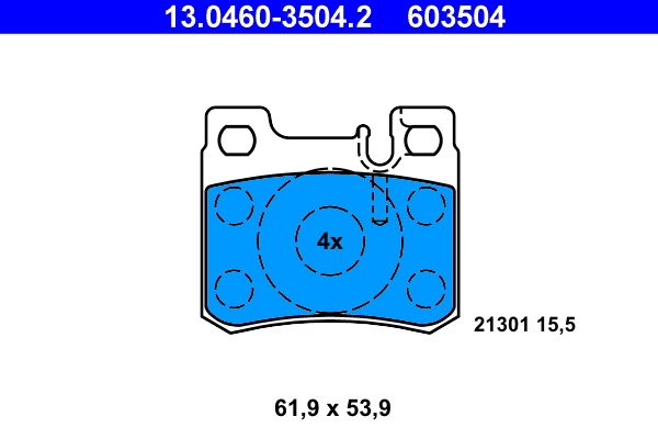 Placute frana ATE 13.0460-3504.2