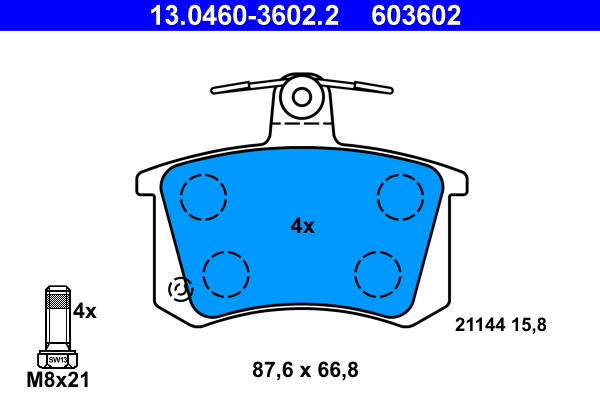 Placute frana ATE 13.0460-3602.2