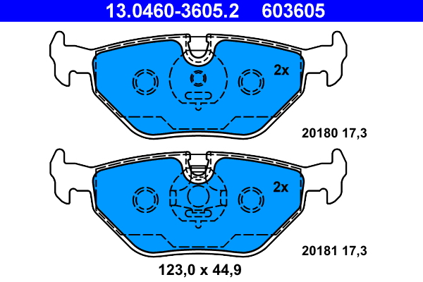 Placute frana ATE 13.0460-3605.2