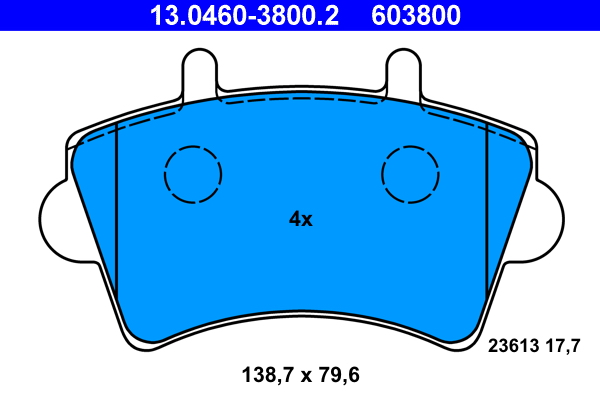 Placute frana ATE 13.0460-3800.2