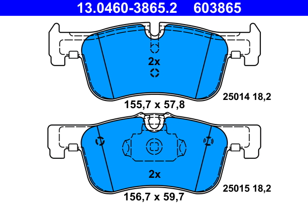 Placute frana ATE 13.0460-3865.2