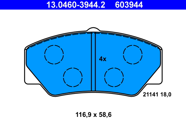 Placute frana ATE 13.0460-3944.2