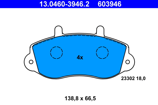 Placute frana ATE 13.0460-3946.2