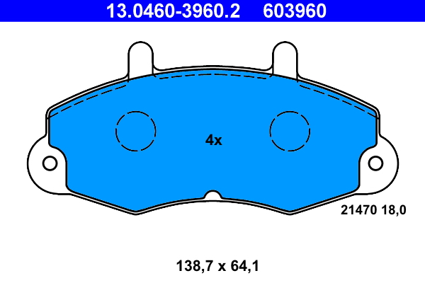 Placute frana ATE 13.0460-3960.2