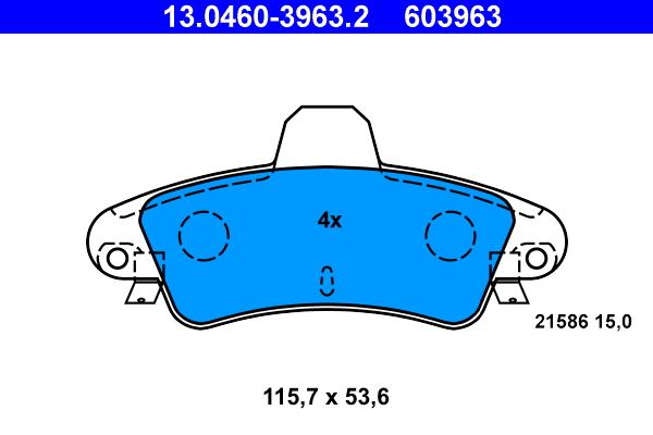 Placute frana ATE 13.0460-3963.2