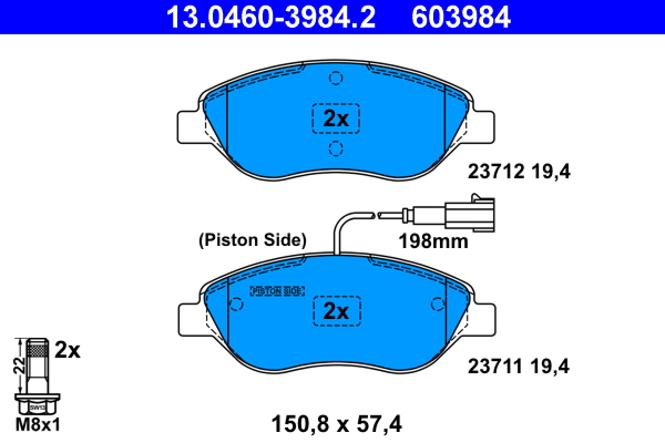 Placute frana ATE 13.0460-3984.2