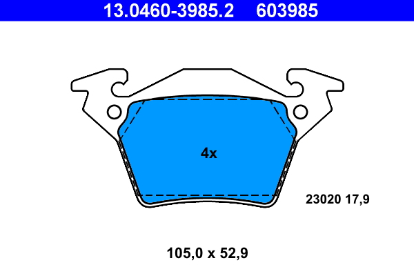 Placute frana ATE 13.0460-3985.2