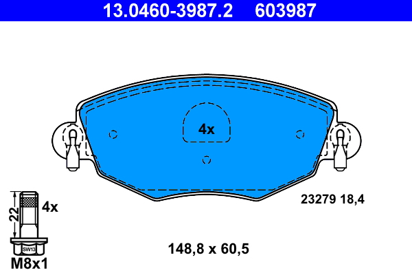 Placute frana ATE 13.0460-3987.2