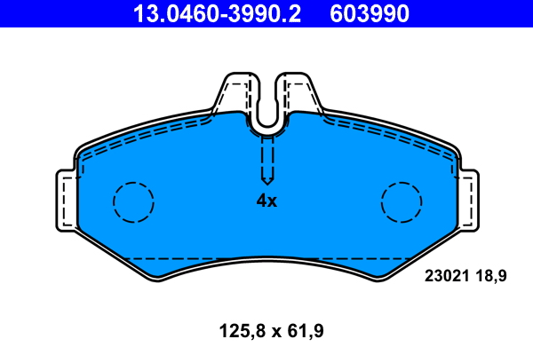 Placute frana ATE 13.0460-3990.2