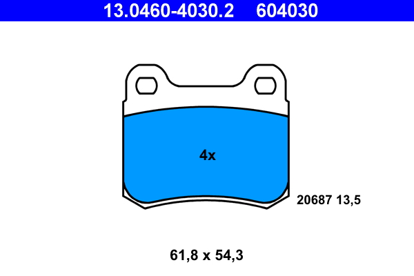 Placute frana ATE 13.0460-4030.2