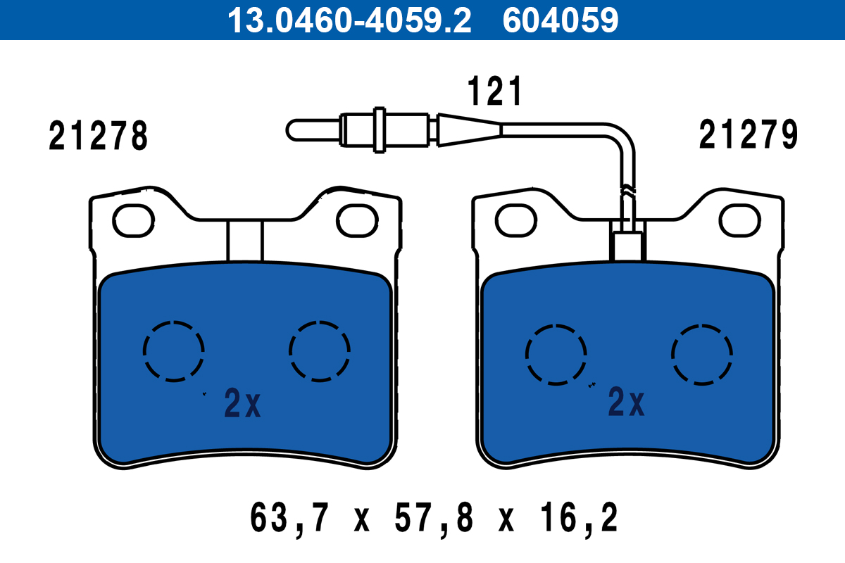 Placute frana ATE 13.0460-4059.2