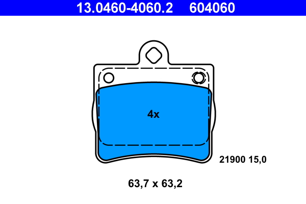 Placute frana ATE 13.0460-4060.2