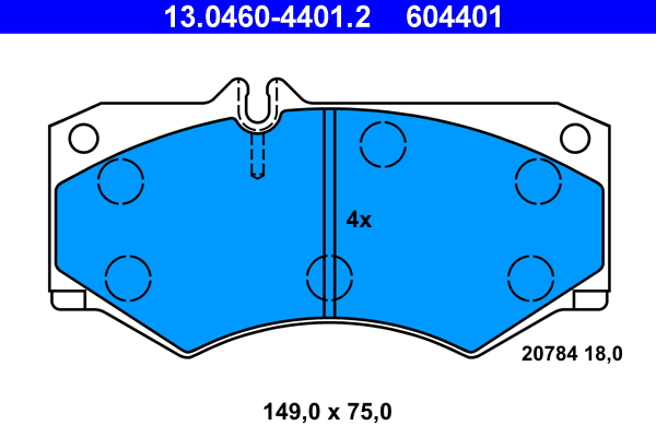 Placute frana ATE 13.0460-4401.2