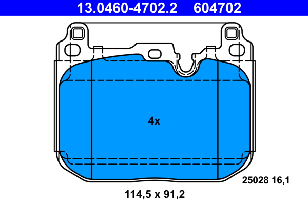 Placute frana ATE 13.0460-4702.2