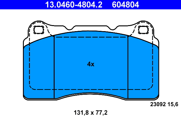 Placute frana ATE 13.0460-4804.2