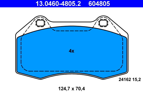 Placute frana ATE 13.0460-4805.2