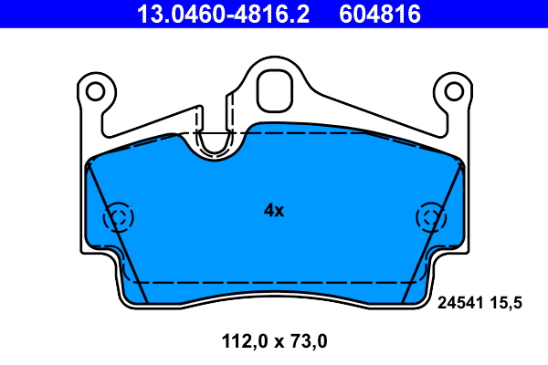 Placute frana ATE 13.0460-4816.2