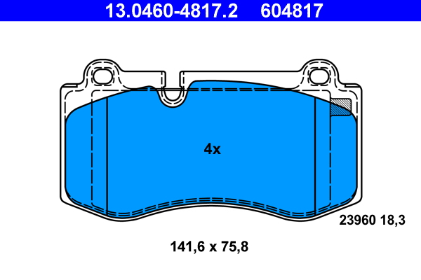 Placute frana ATE 13.0460-4817.2