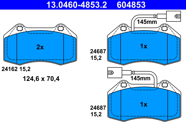Placute frana ATE 13.0460-4853.2
