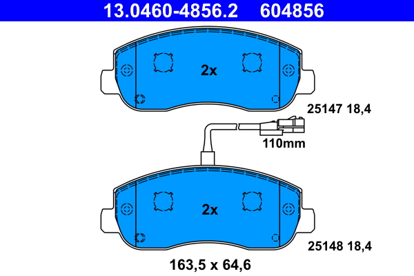 Placute frana ATE 13.0460-4856.2
