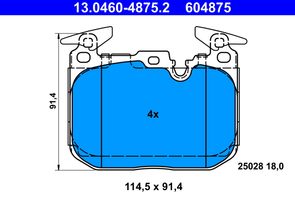 Placute frana ATE 13.0460-4875.2