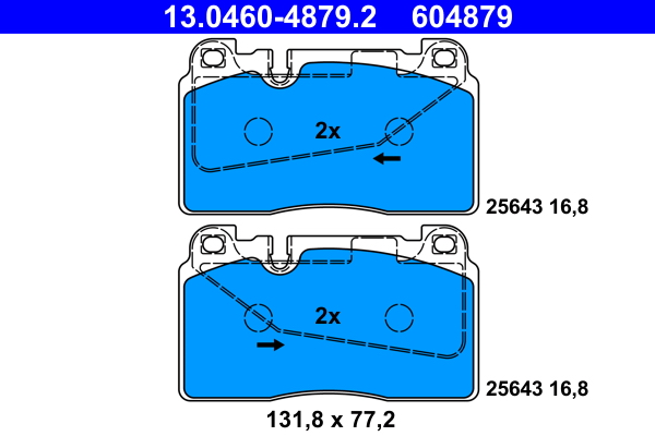 Placute frana ATE 13.0460-4879.2
