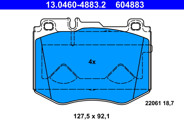 Placute frana ATE 13.0460-4883.2
