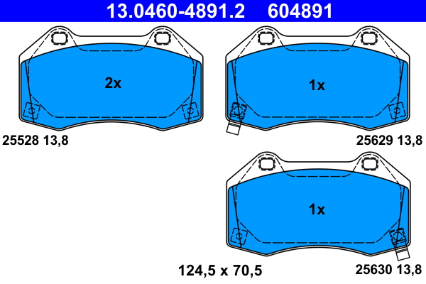 Placute frana ATE 13.0460-4891.2