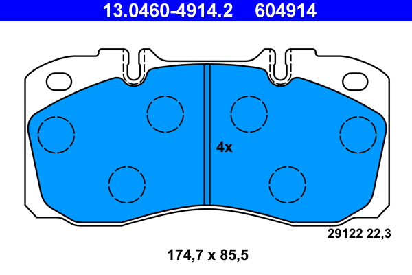 Placute frana ATE 13.0460-4914.2