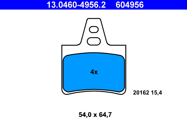 Placute frana ATE 13.0460-4956.2