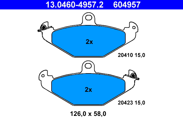 Placute frana ATE 13.0460-4957.2