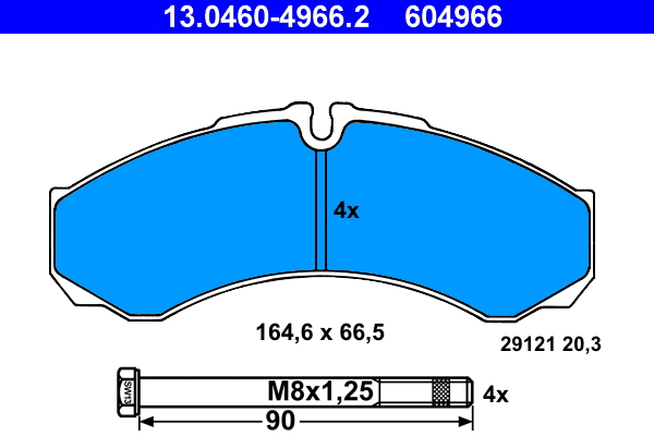Placute frana ATE 13.0460-4966.2