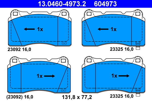 Placute frana ATE 13.0460-4973.2