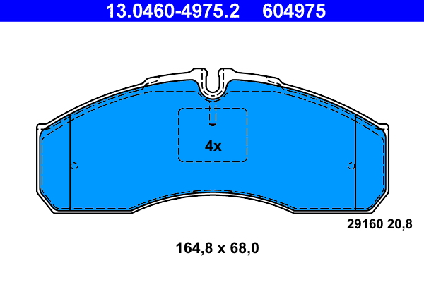 Placute frana ATE 13.0460-4975.2