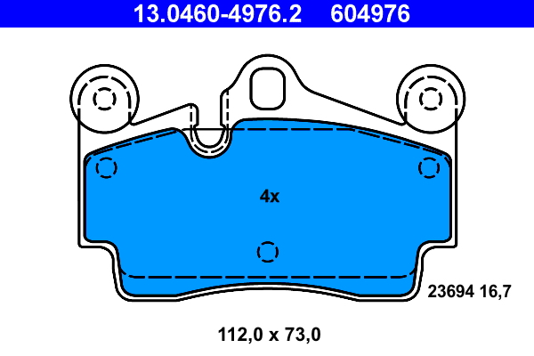 Placute frana ATE 13.0460-4976.2