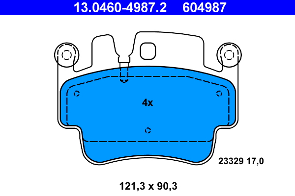 Placute frana ATE 13.0460-4987.2