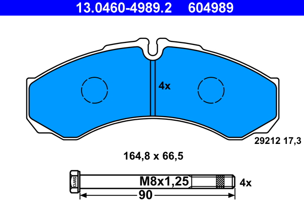 Placute frana ATE 13.0460-4989.2
