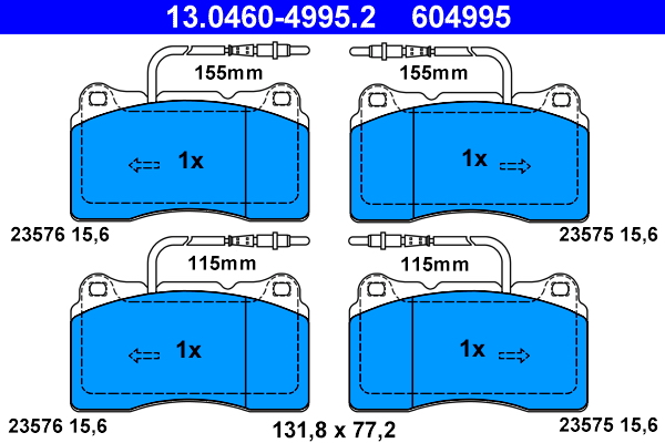 Placute frana ATE 13.0460-4995.2