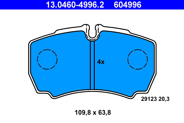 Placute frana ATE 13.0460-4996.2