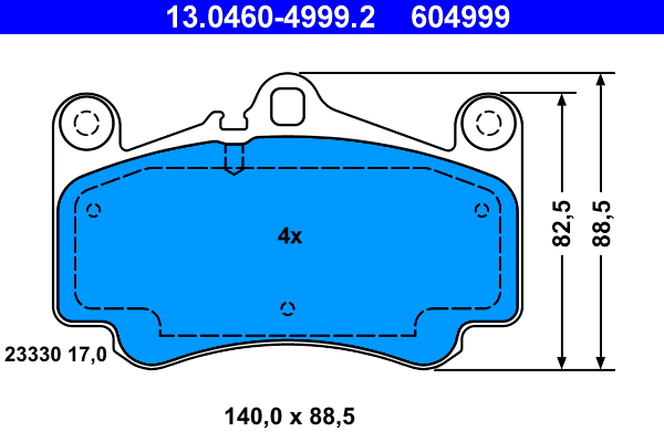 Placute frana ATE 13.0460-4999.2