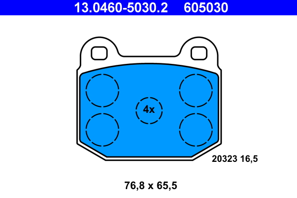 Placute frana ATE 13.0460-5030.2