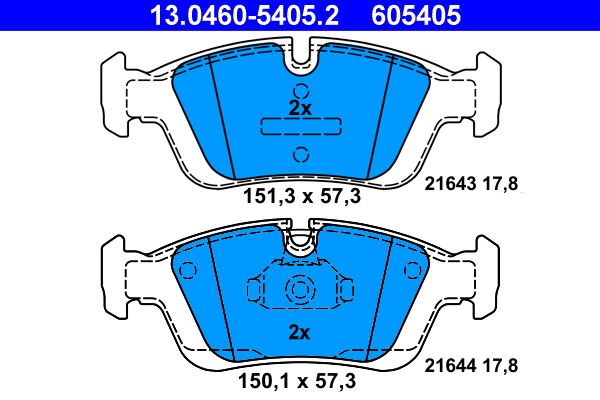 Placute frana ATE 13.0460-5405.2