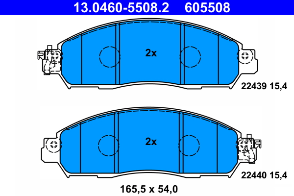 Placute frana ATE 13.0460-5508.2