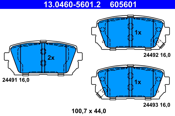 Placute frana ATE 13.0460-5601.2