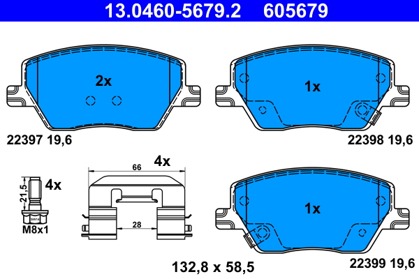 Placute frana ATE 13.0460-5679.2
