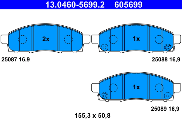 Placute frana ATE 13.0460-5699.2